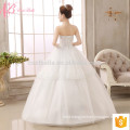 White bridal new design off-shoulder ball gown princess wedding dress